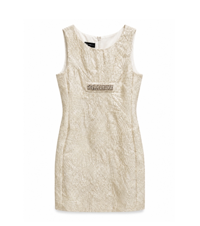 Brocade mini dress